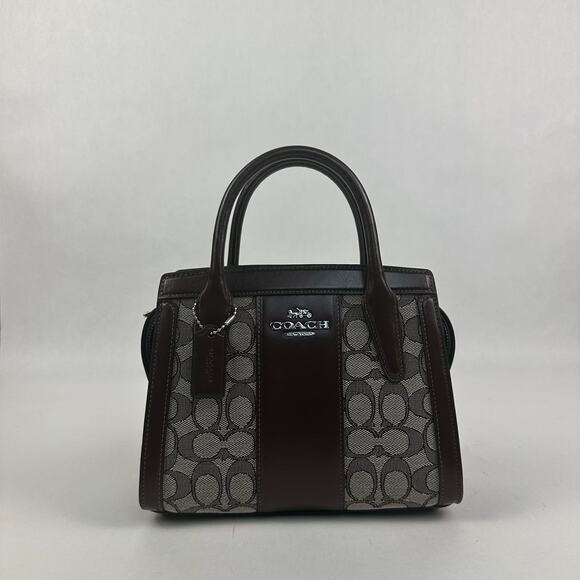 COACH CT766 Andrea Carryall Bag In Signature Jacquard - Picture 2 of 10